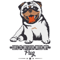 LIFE IS BETTER WITH MY PUG by Toryby