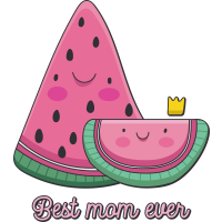 BEST MOM EVER Watermelon Mama by Pinkapple