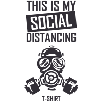 THIS IS MY SOCIAL DISTANCING T-SHIRT by Jasielrivera