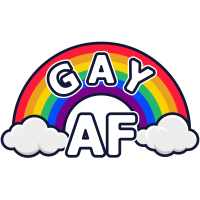 GAY AF RAINBOW by Rainbow Designs 