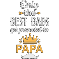 ONLY THE BEST DADS GET PROMOTED TO PAPA by Ottostyle