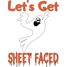 LET'S GET SHEET FACED Basic Women’s V-Neck Tee by Xmasnmore