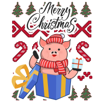 MERRY CHRISTMAS OINK by Xmasnmore