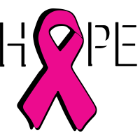 HOPE BREAST CANCER AWARENESS PINK RIBBON by Pinkapple