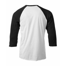 back - MAMA BEAR WITH A CUB Unisex 3/4 Sleeve Baseball Basic T-Shirt by Pinkapple