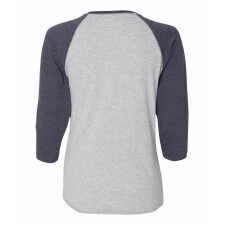 back - NAUGHTY OR NICE Women's Baseball Three-Quarter Sleeve Tee by Xmasnmore